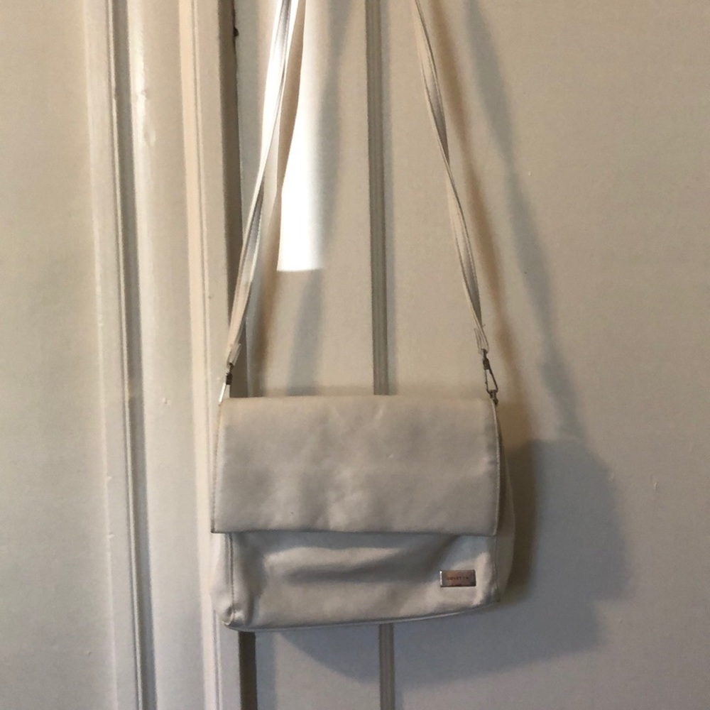 Cross body white purse
